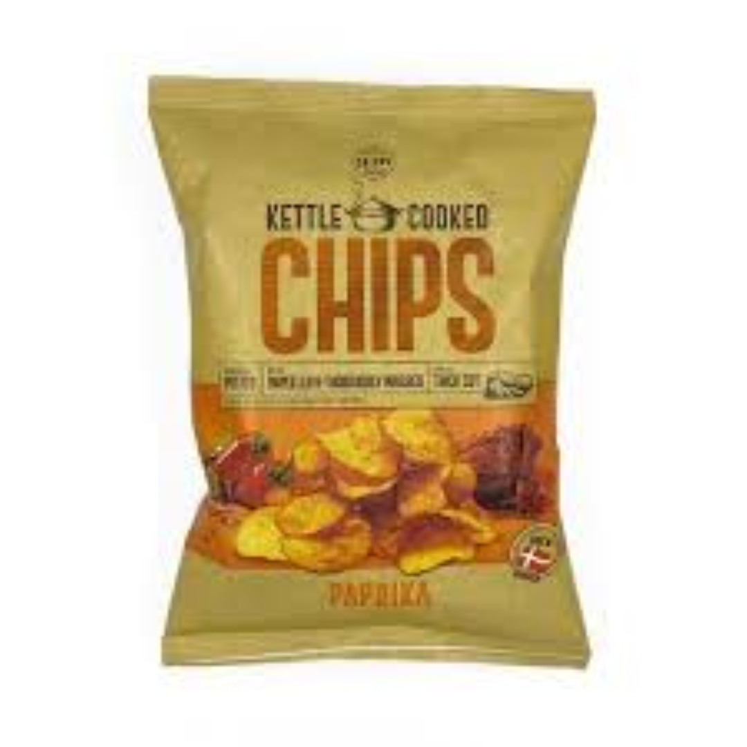 KETTLE COOKED CHIPS PAPRIKA 125G